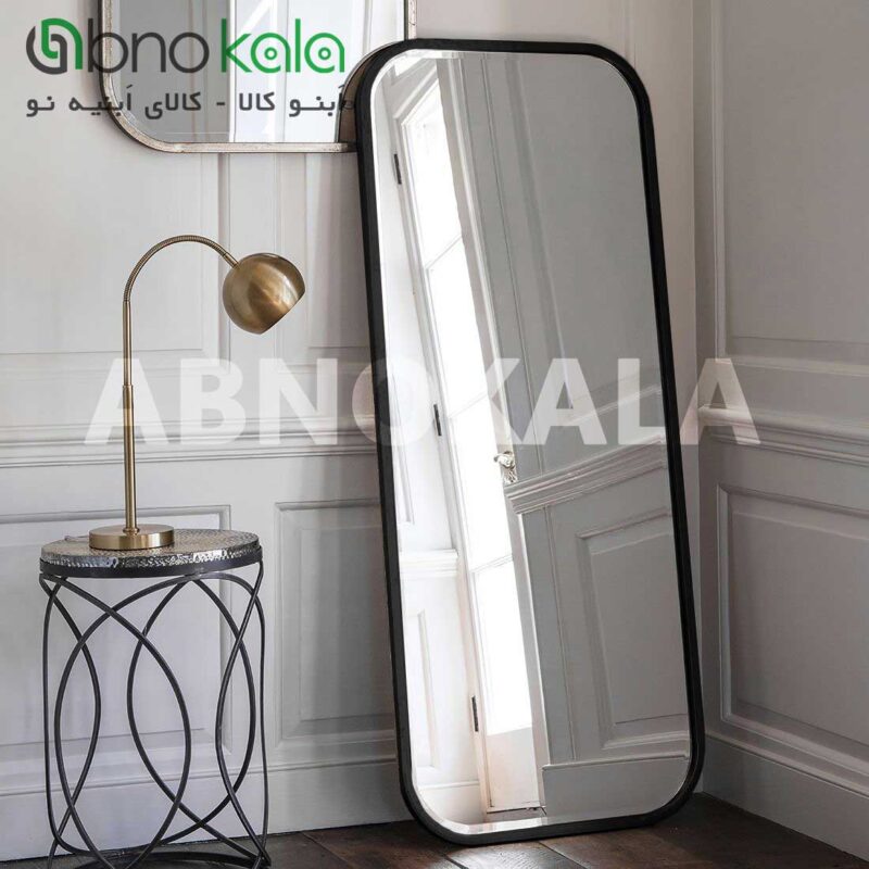 آینه قدی قاب فلزی گوشه خم