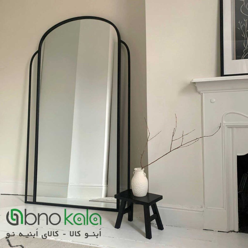 آینه قدی گوشواره ای قاب فلزی کد ab3-2
